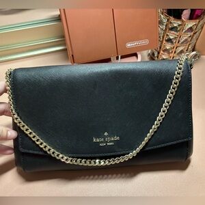 Black Kate Spade crossbody purse